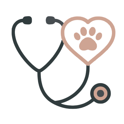 Stethoscope forming a heart shape representing veterinarian care and kitten insurance.